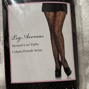 Leg Avenue Black Fishnet Mermaid Tights